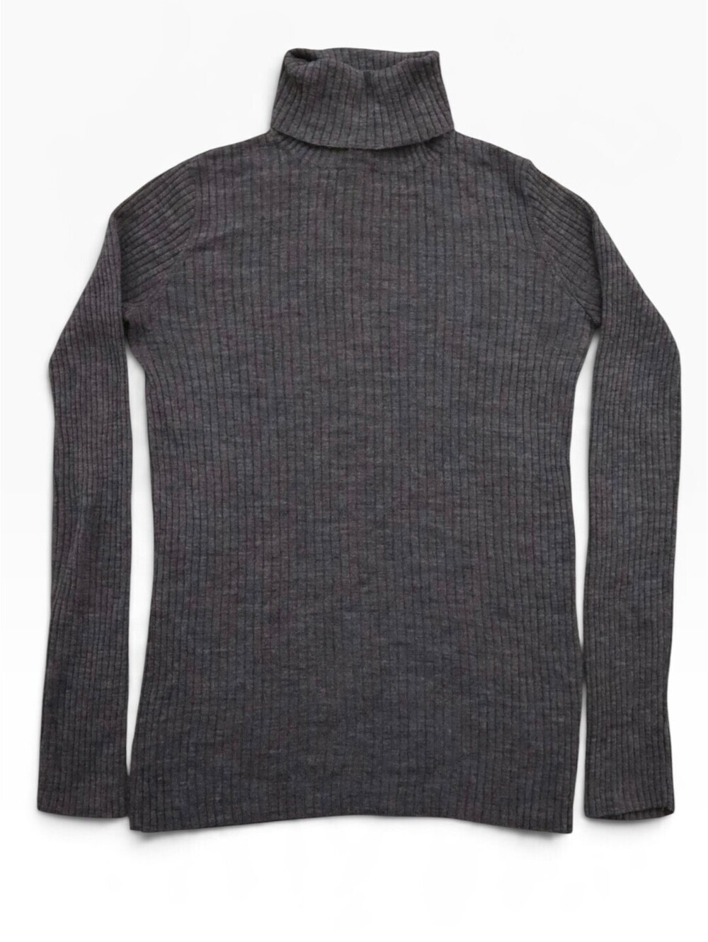 Lands' End 100% Merino Wool Ribbed Turtleneck Sweater - Size XS (2-4)